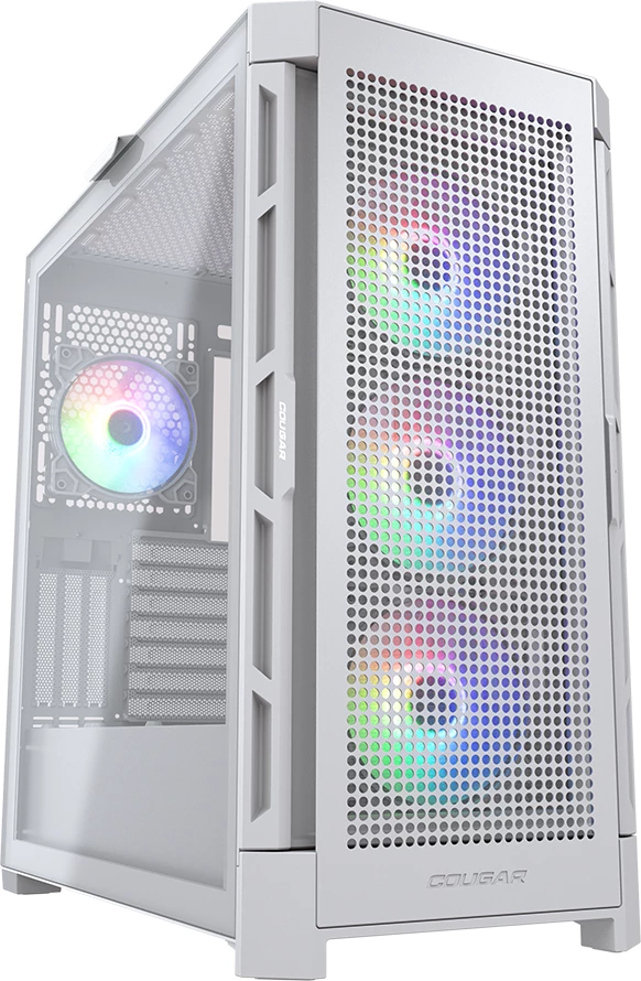 Kasë COUGAR AIRFACE PRO RGB, Midi Tower, E-ATX/ATX, 4x120mm RGB, USB-C, e bardhë