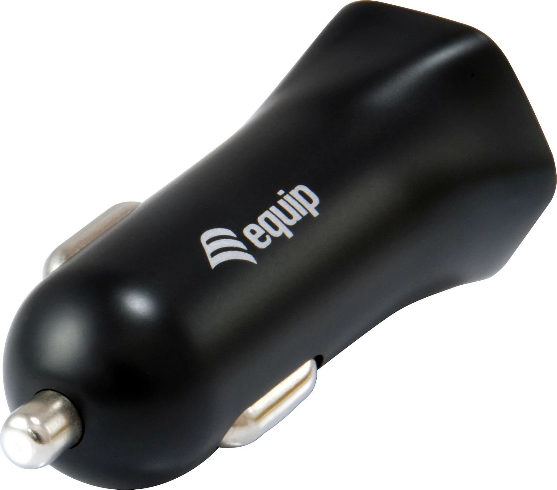 Karikues veture EQUIP 245510, dual USB 2.4A, 12/24V në 5V, i zi