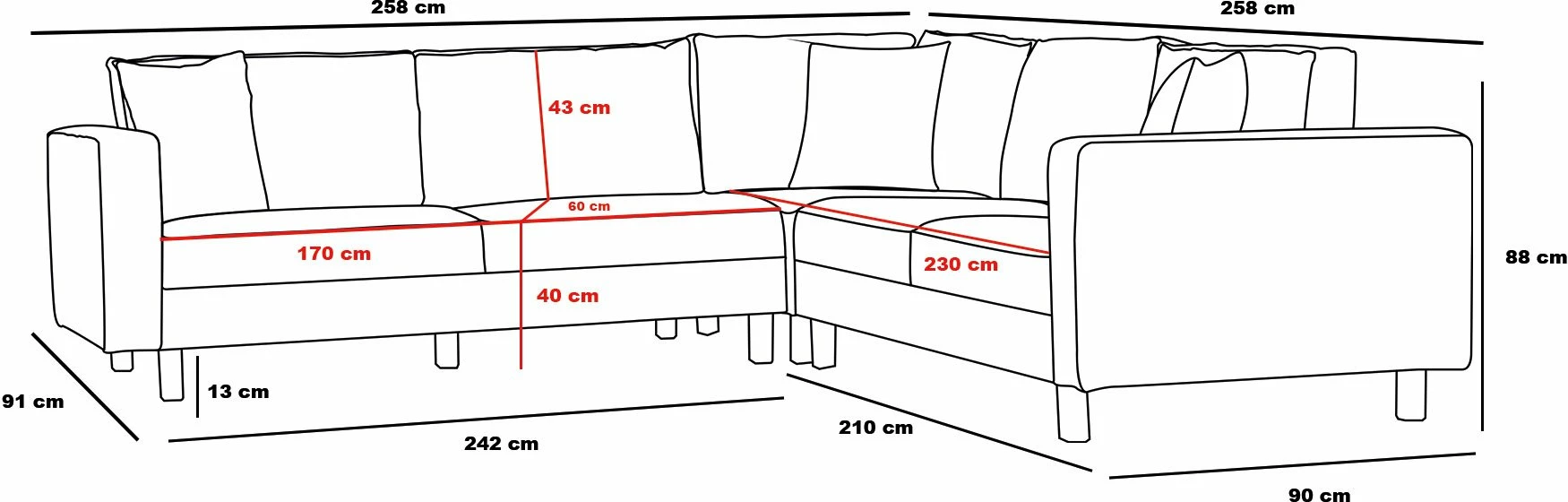 Këndore Atelier del Sofa, krem, ar