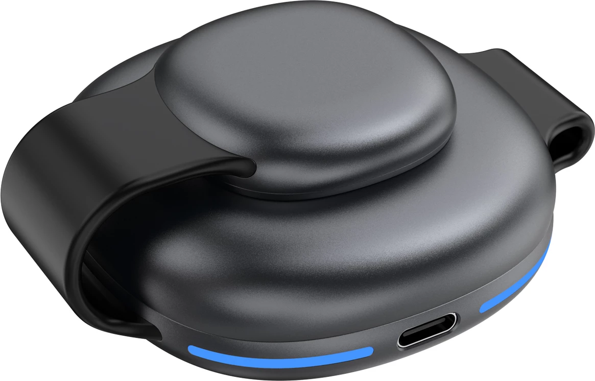 Karikues wireless 3-në-1 Dudao A11S 15W Qi/MagSafe me kabllo USB-C, i zi