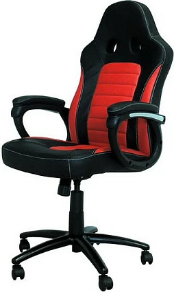 Karrige gaming LC-Power CL-RC-BR, lëkurë artificiale, 150 kg, zi/kuqe