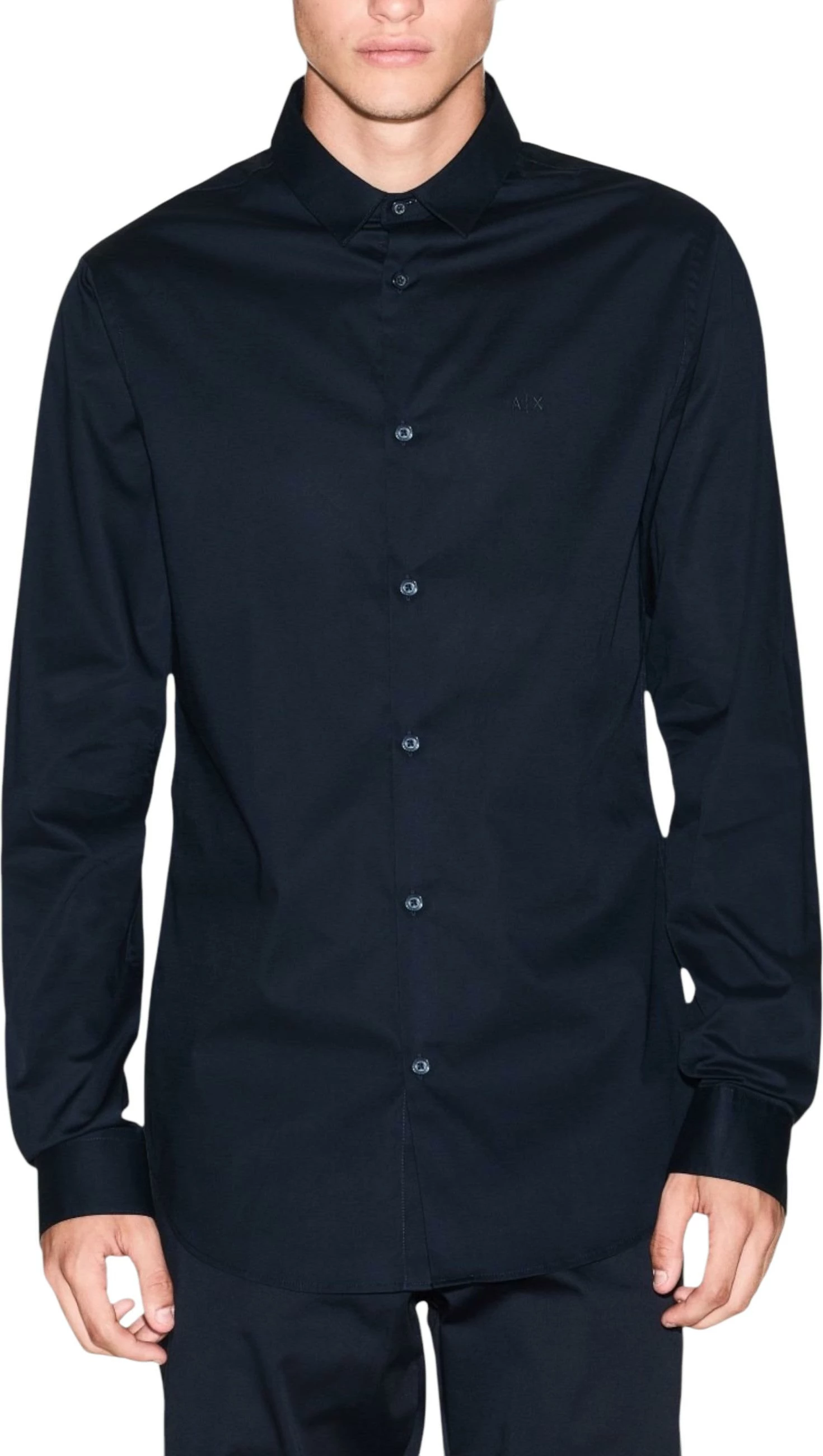 Maicë me mëngë të gjata për meshkuj Armani Exchange 8NZCBD ZN10Z, blu