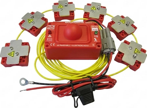 Set kundër kunadhës K & K M4700, ultratinguj + elektroshok, i kuq