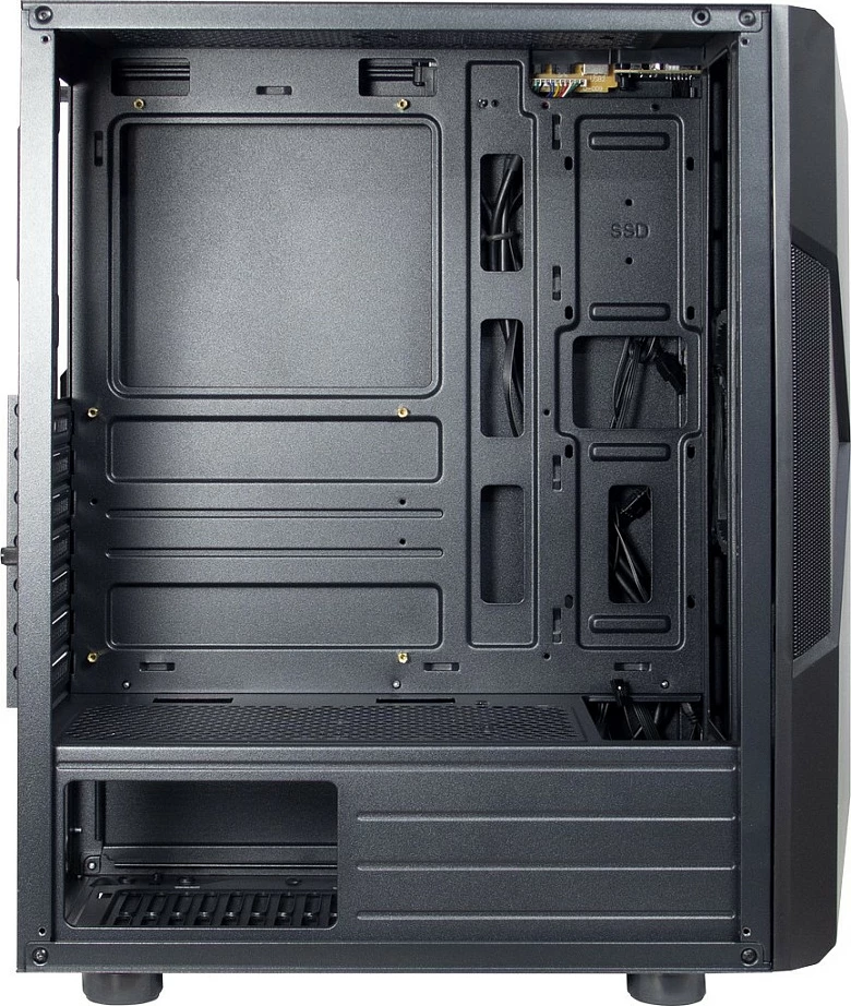 Kasë Gaming Inter-Tech IT-3306 Cavy, Midi/Mini Tower, 1x120mm ARGB, e zezë