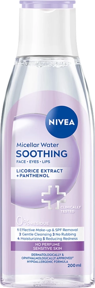 Ujë micelar Nivea Soothing për femra, 200ml