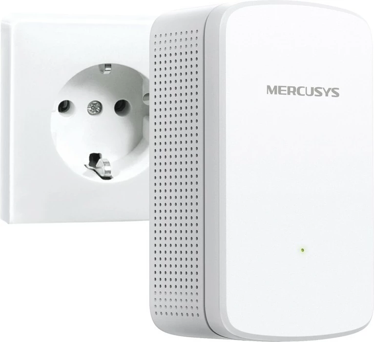 Repeater Wi-Fi Mercusys ME10, 300 Mbps, 1 portë LAN, i bardhë