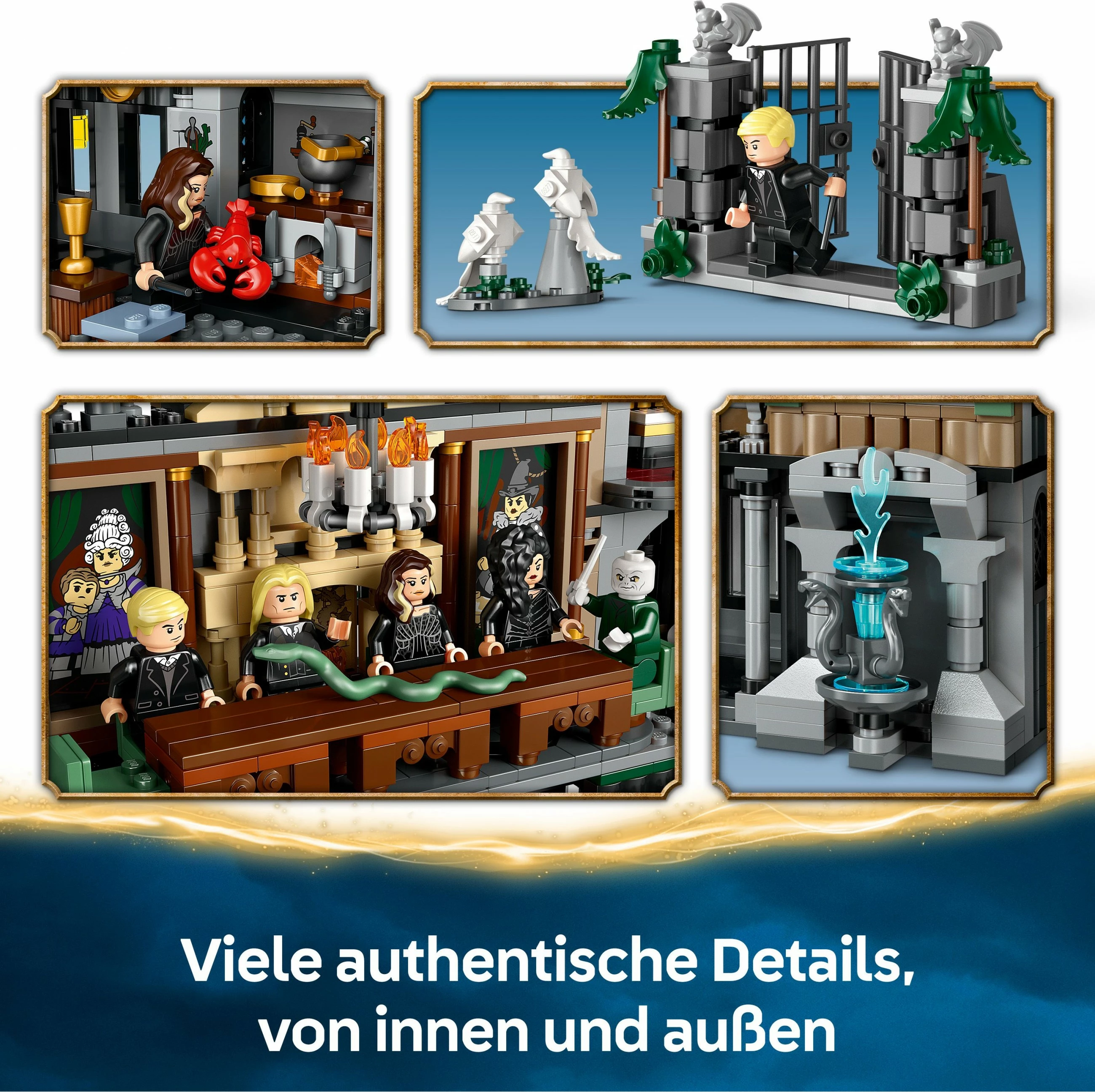 Set ndërtimi LEGO Harry Potter Landsitz der Familie Malfoy 76453, shumëngjyrësh