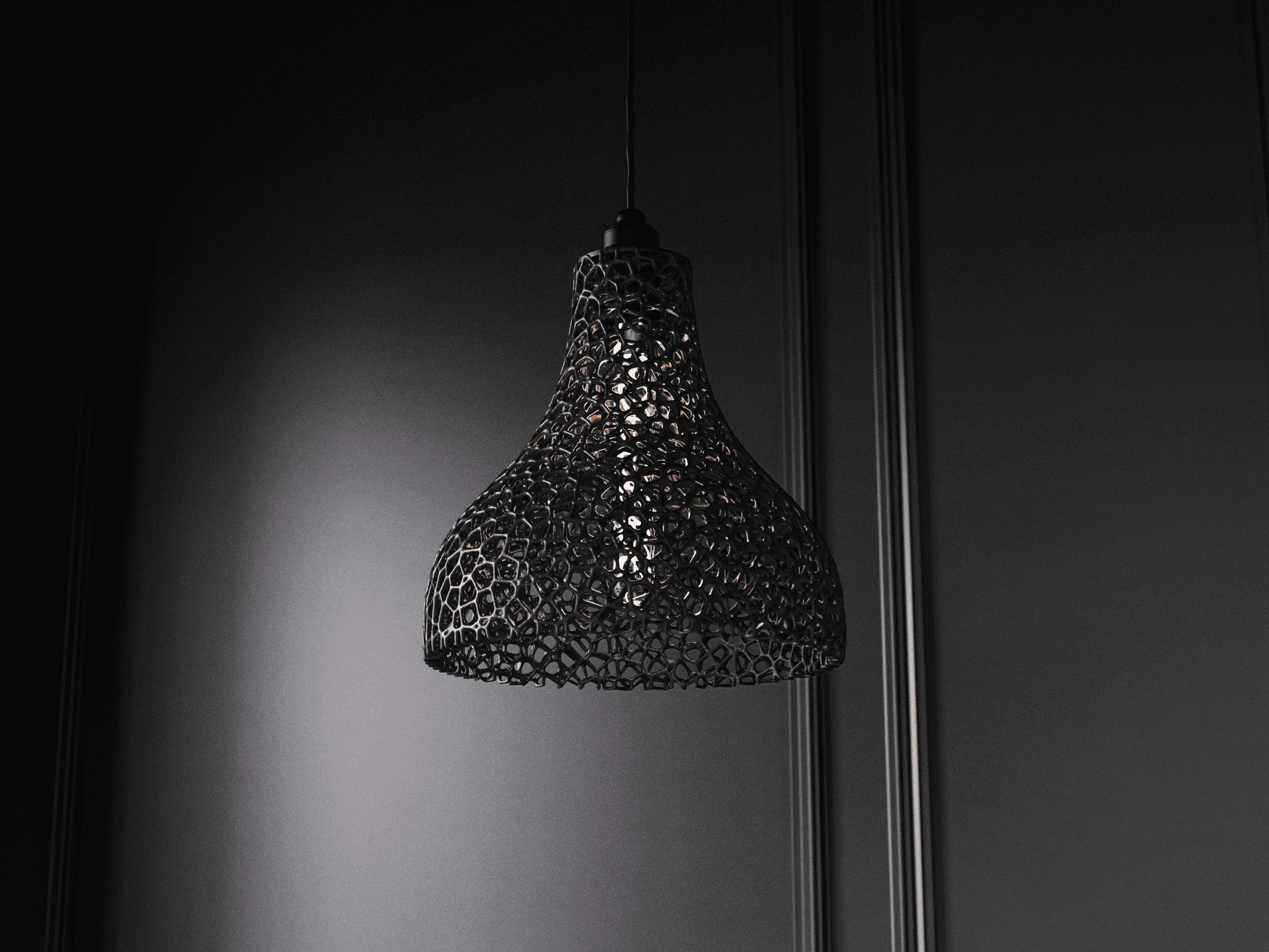 Llamp varëse / Lattice Lamp - e zeze