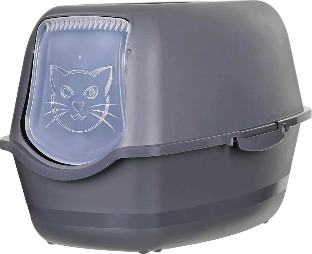 Kuti rëre për mace DIAMENTIQ BAYA, plastikë, 55.5x40x38.7 cm, antracit