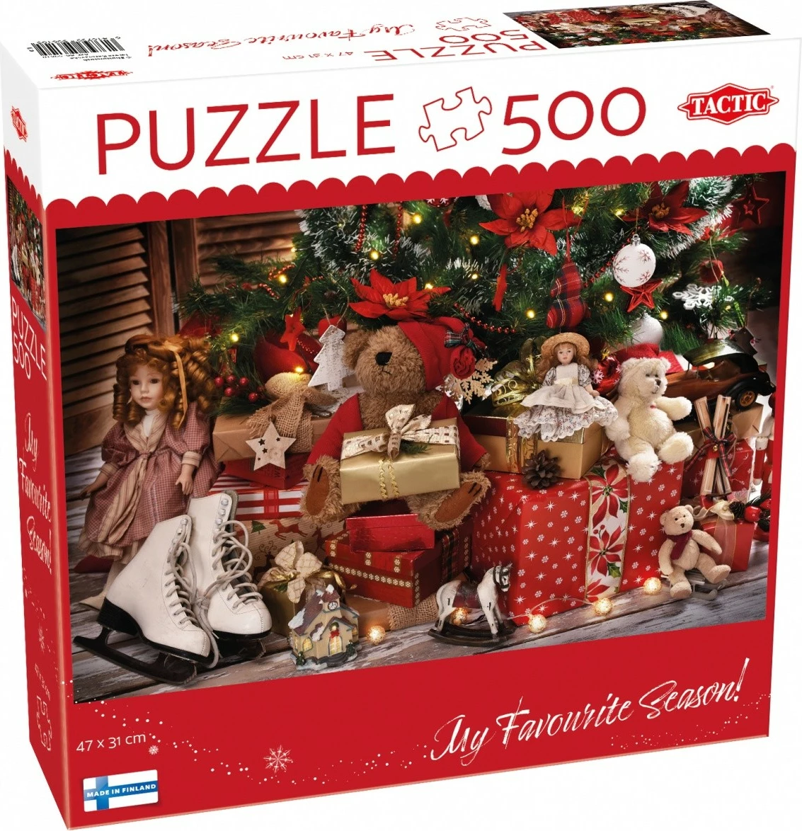 Puzzle, Tactic, 60859, 500 copë, 47 x 31 cm, motiv Krishtlindje