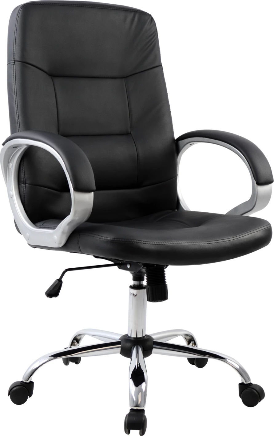 Karrige menaxheri për zyre FH1024.01 me bazë kromi 64x55x120 cm