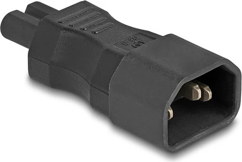 Adapter rryme DeLOCK IEC 60320 C14 në C7, 250 V, 2.5 A, i zi