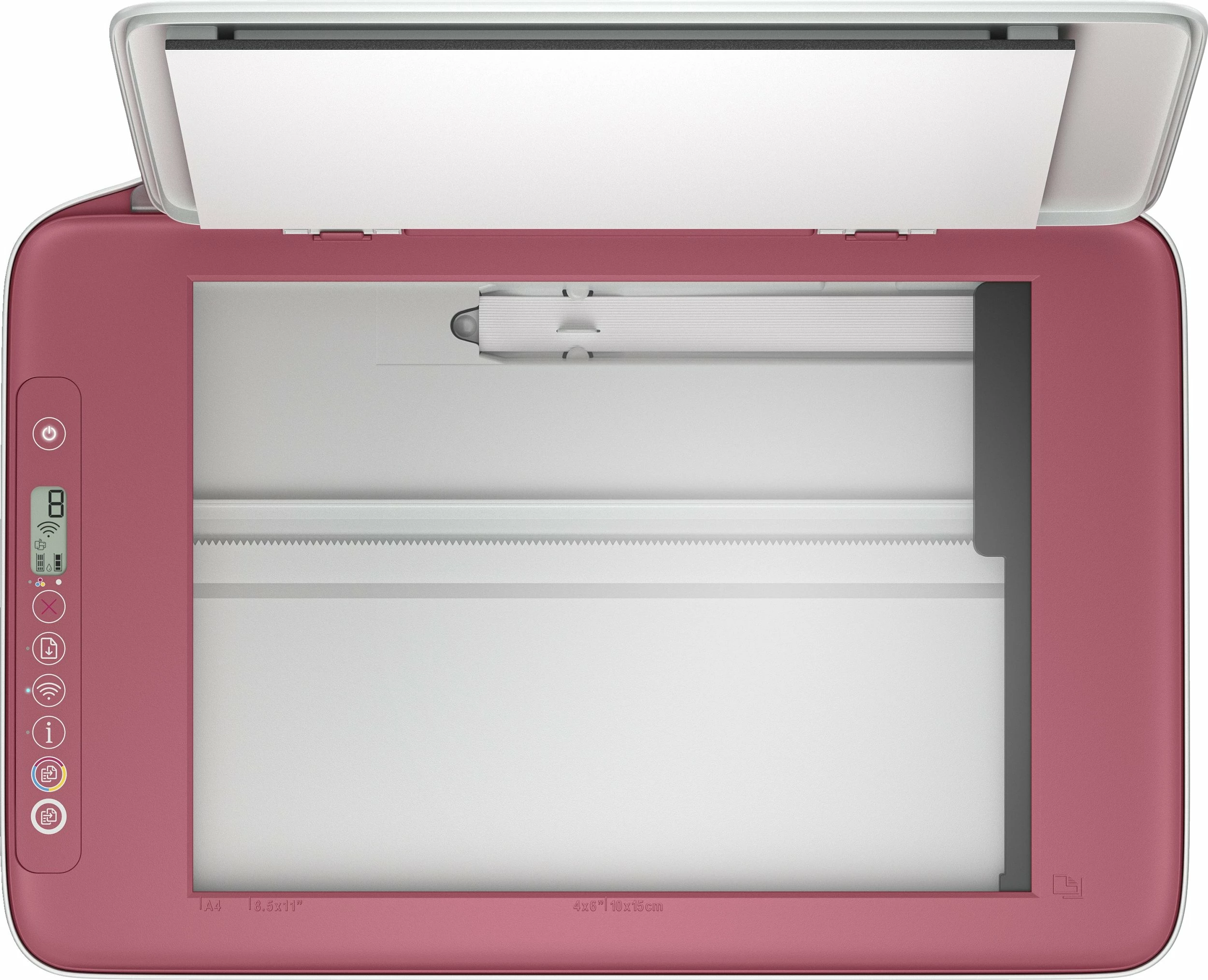Printer multifunksional inkjet HP DeskJet 2823e 588R6B, A4, Wi‑Fi, USB, bardhë/rozë