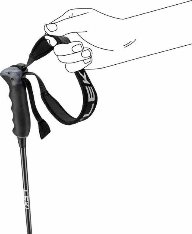 Shkopinj ski Leki Neolite Carbon, të bardhë 125cm