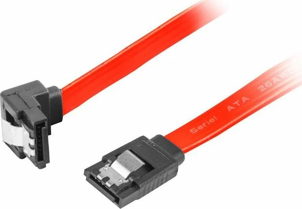 Kabllo SATA III Lanberg CA-SASA-13CU-0030-R 0.3 m 6 Gb/s, e kuqe