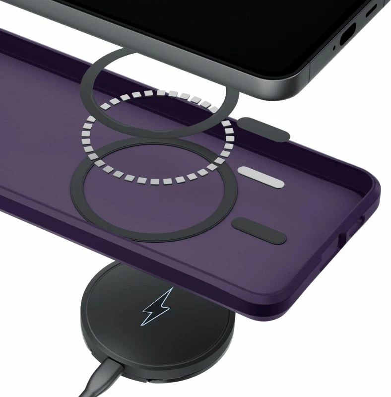 Kapak telefoni 3mk Smoke MagCase për Samsung Galaxy S26, vjollcë