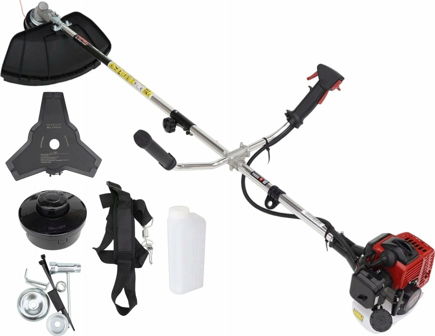 Trimer benzine NAC BP254-07-V 25.4cm³ 42cm 2-takt, kuqe/zezë