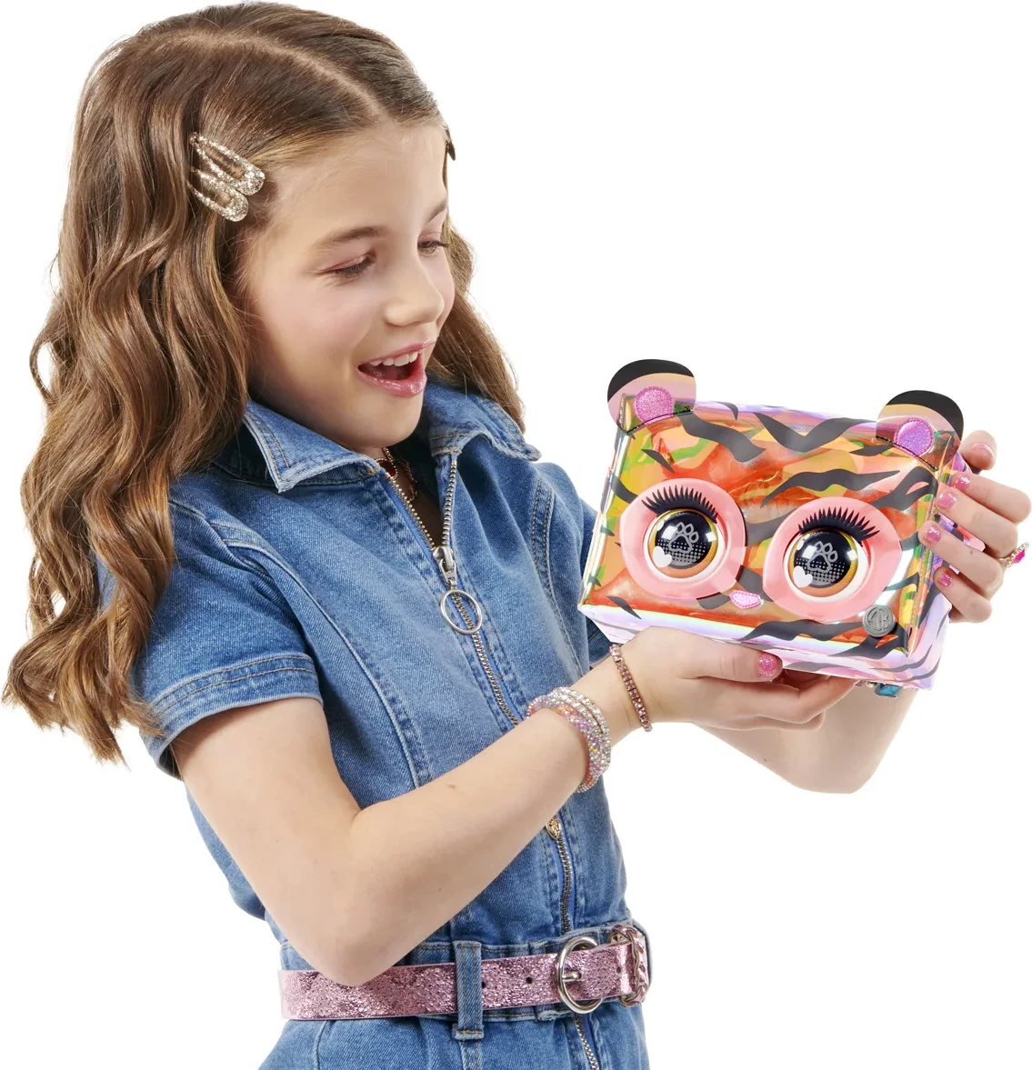 Purse Pets Holographic Purrisma Interactive Crossbody Bag