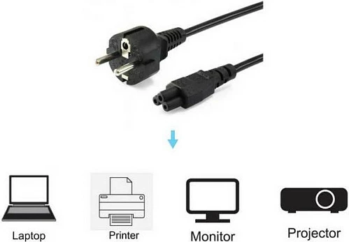 Kabllo rryme Equip C5 në Schuko, 1.8m, 250V 2.5A, e zezë