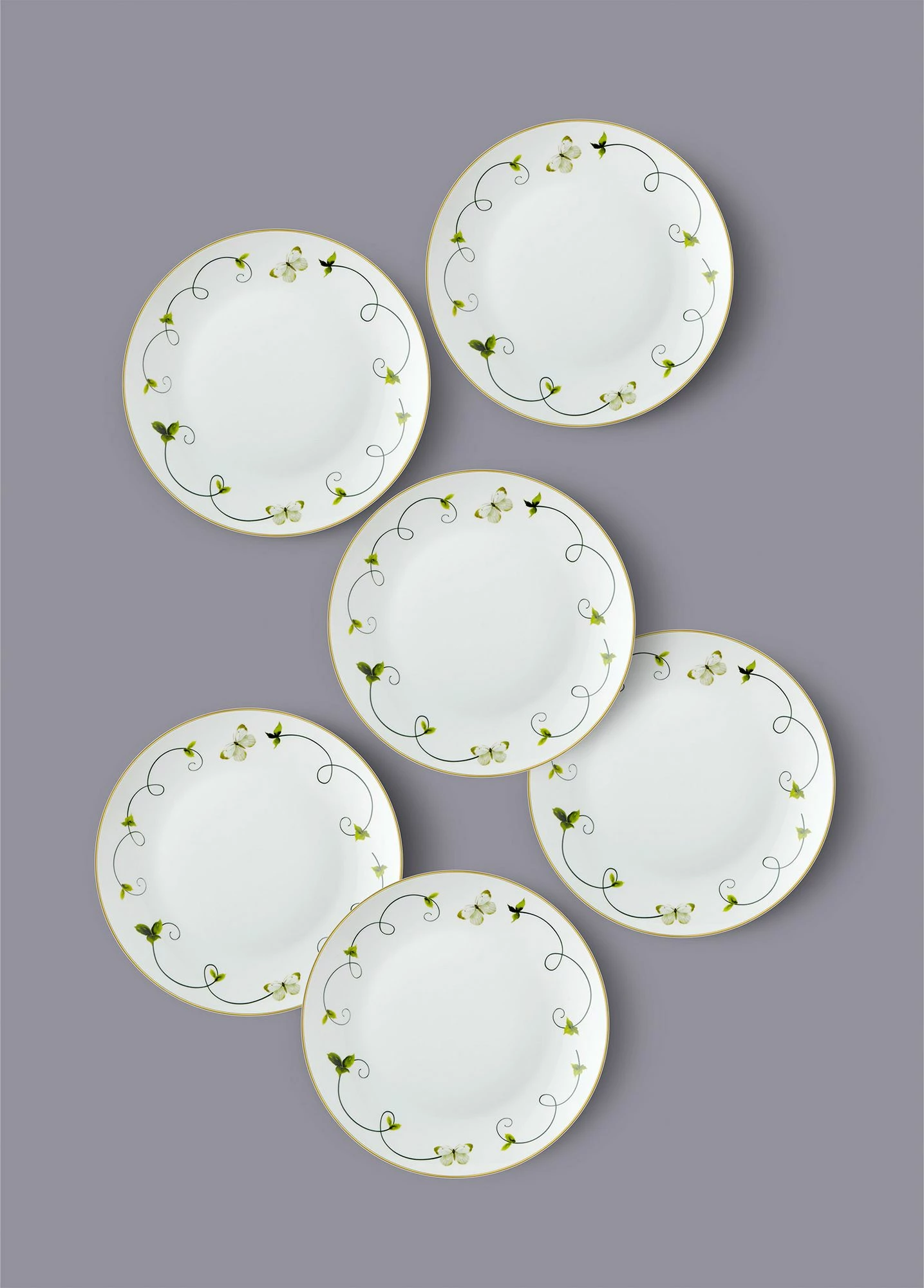 Set pjatash ëmbëlsirash (6 copë), Hermia, DNR0067