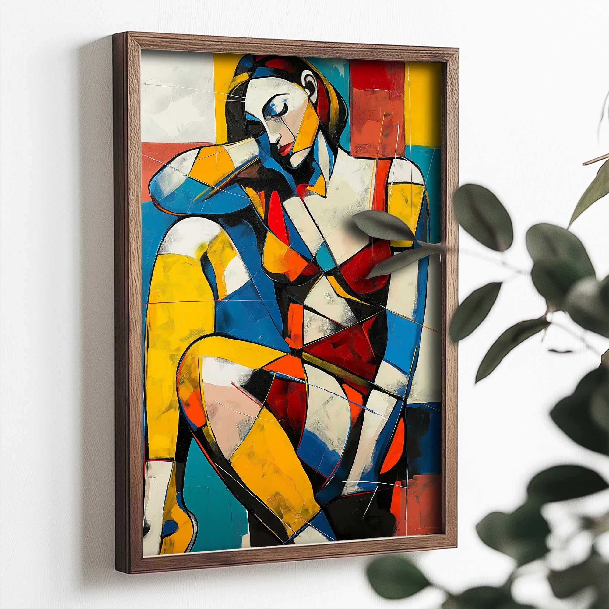 Pikturë dekorative me kornizë MDF, Wallity, TUN013-XL, shumëngjyrëshe, 50x70x3.5cm