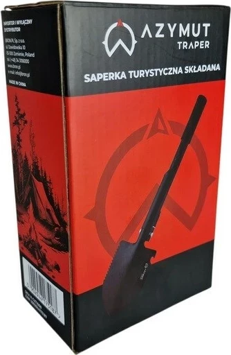Lopatë taktike multifunksionale AZYMUT Trapper H-C271008, çelik inox, e zezë, +paketë