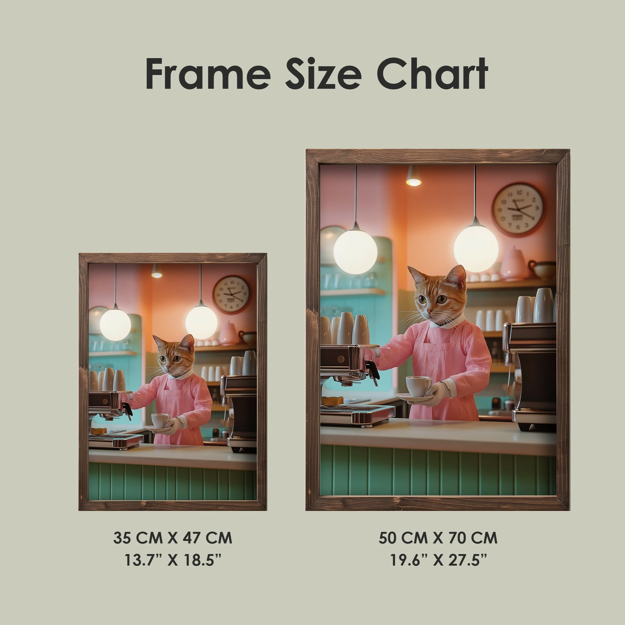 Pikturë dekorative me kornizë MDF, Wallity, TUN072-L, shumëngjyrëshe, 35x47x2 cm