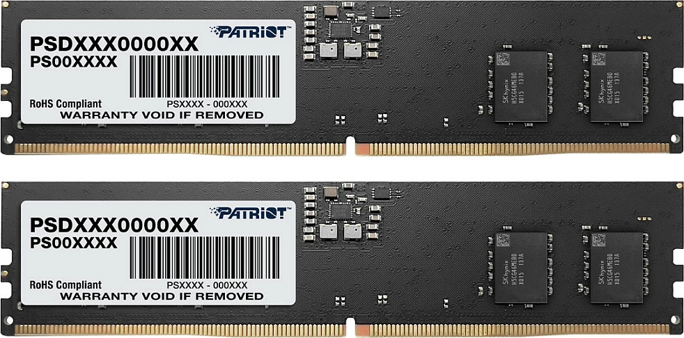 RAM Memorje Patriot Signature Line 16GB DDR5 4800MHz DIMM e zezë