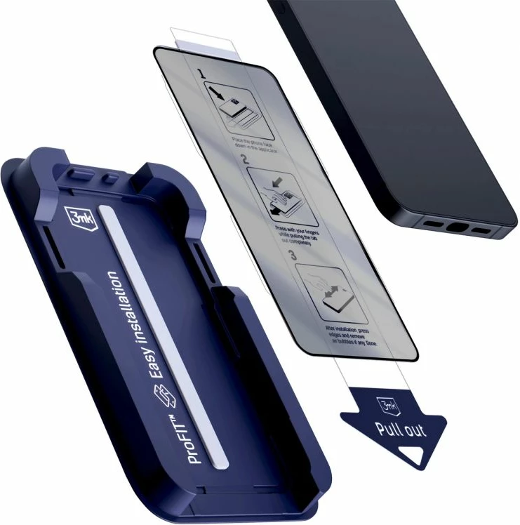 Mbrojtës ekrani privacy 3mk HardGlass Max për iPhone 15/16