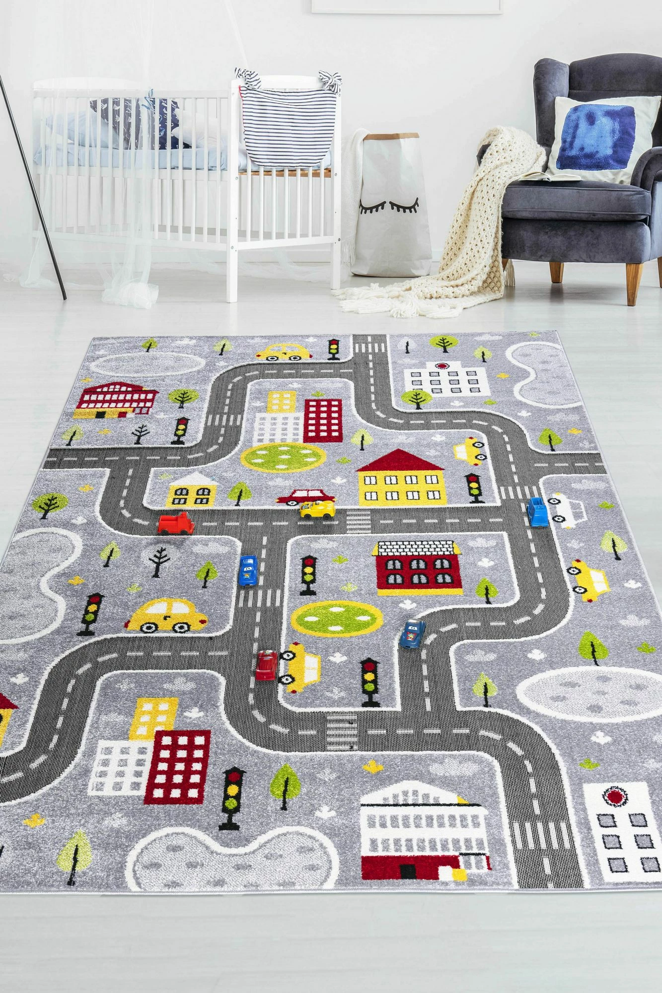 Qilim (160x230) Conceptum Hypnose, gri me trafik