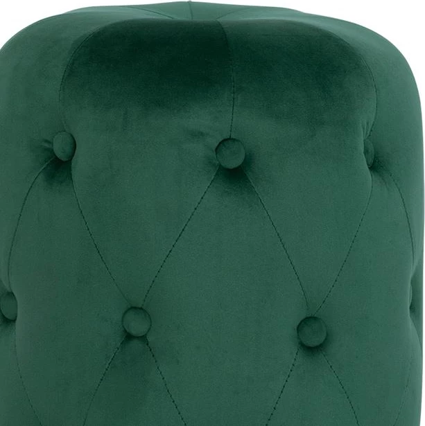 Karrige për bar kadife Torrie FH8405.03 ngjyrë cypress me bazë ari 37x46cm