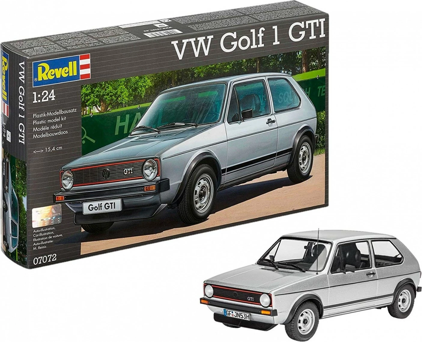 Model plastik Revell VW Golf 1 GTI, 1:24, 121 pjesë