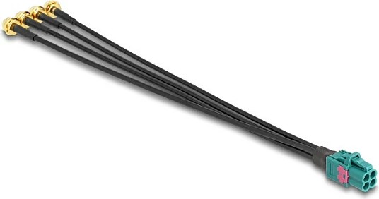 Kabllo adapter DeLOCK 90283, Mini FAKRA Z në 4x SMA, 0.2 m, e zezë