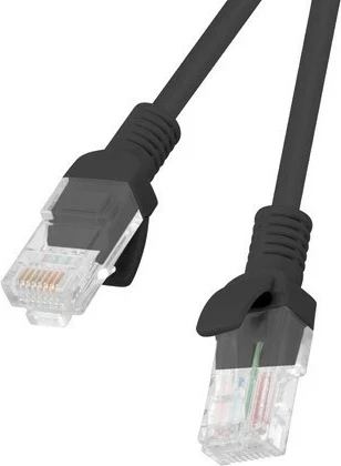 Patchcord LANBERG RJ-45 kat.5e 3m set 10 copë, e zezë