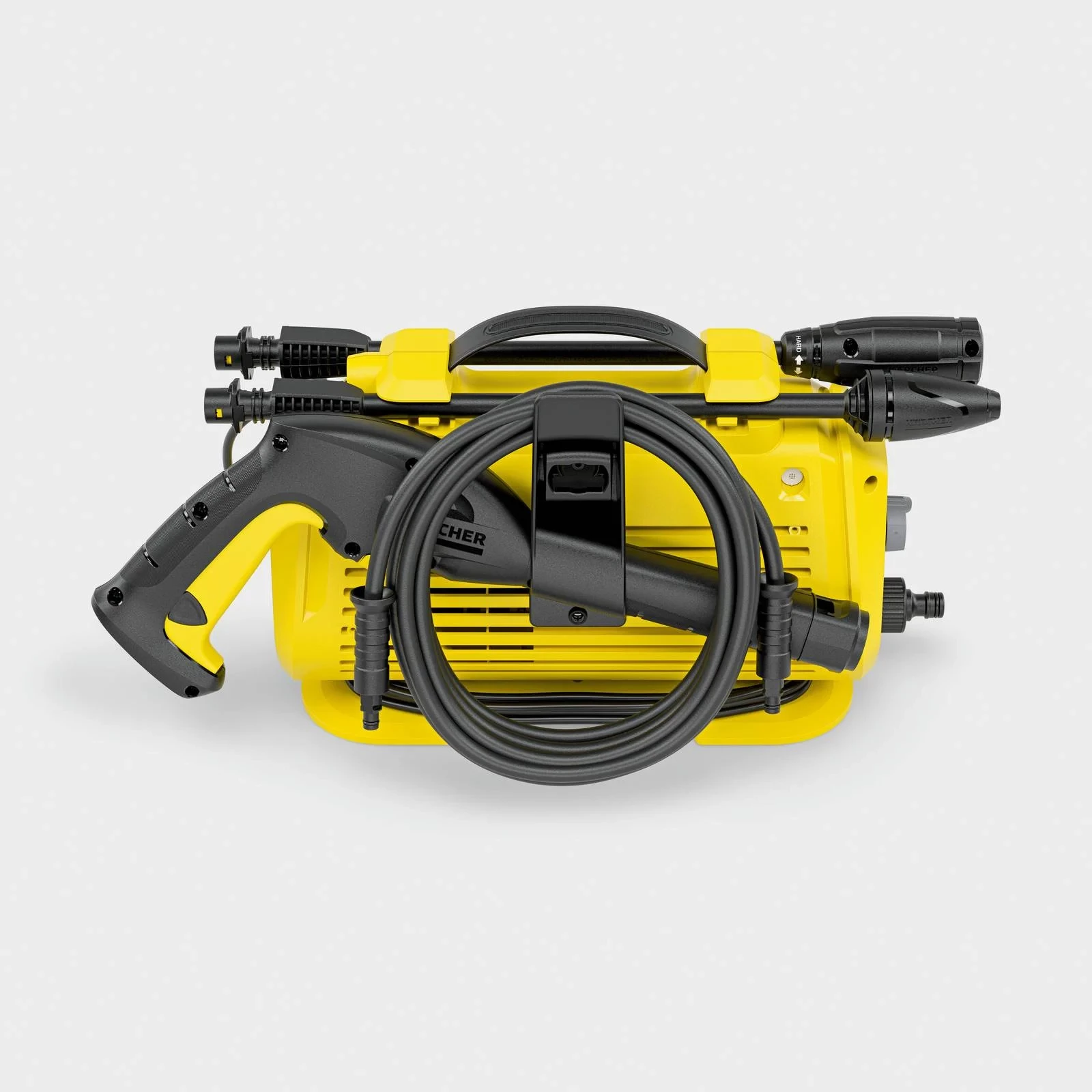 Pastrues me presion i lartë, Karcher, K 2 Premium Horizontal (1.600-933.0), 110 bar, 360 l/h, 1.4 kW, zorrë 5 m, e verdhë 7