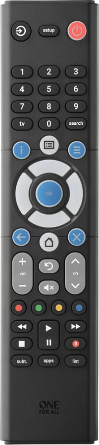Telekomandë për TV One For All URC1211, IR, butona, AAA, e zezë