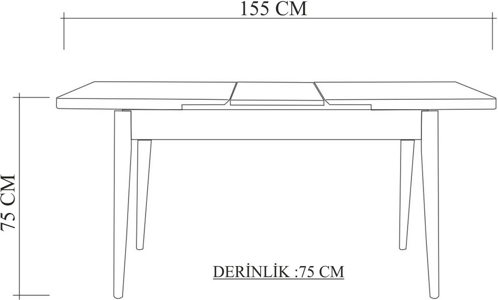 Set tavolinë me karrige, zgjatues, 3 pjesë, Skye Decor, Santiago 0400, e bardhë, e gjelbër