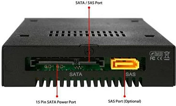 Sirtar hot-swap për HDD/SSD 2.5" Icy Dock MB991IK-B, SATA/SAS 6Gb/s, për bay 3.5", i zi