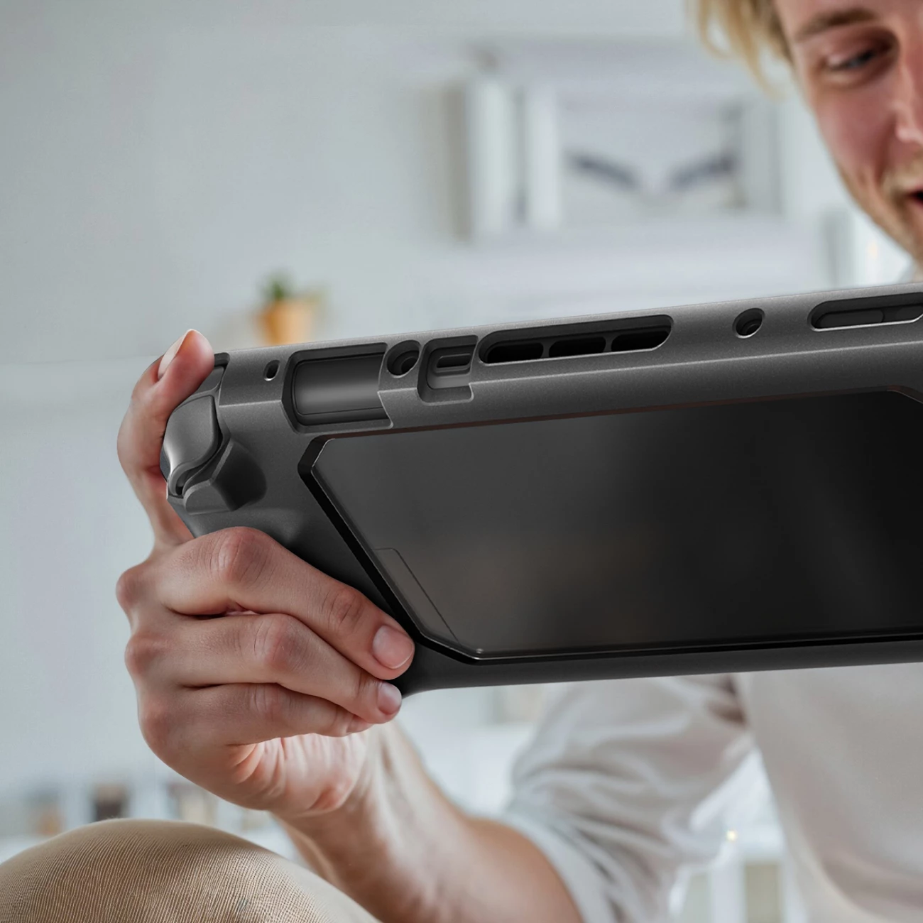 Mbështjellës AmazingThing PlayShield Bunker për Nintendo Switch 2, i zi