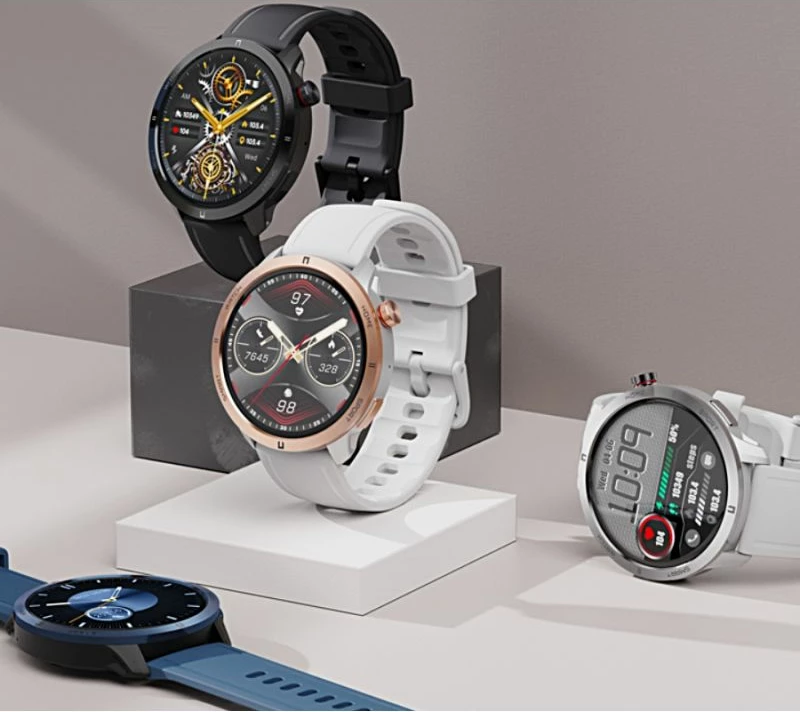 Smartwatch unisex Rubicon, e bardhë/argjend