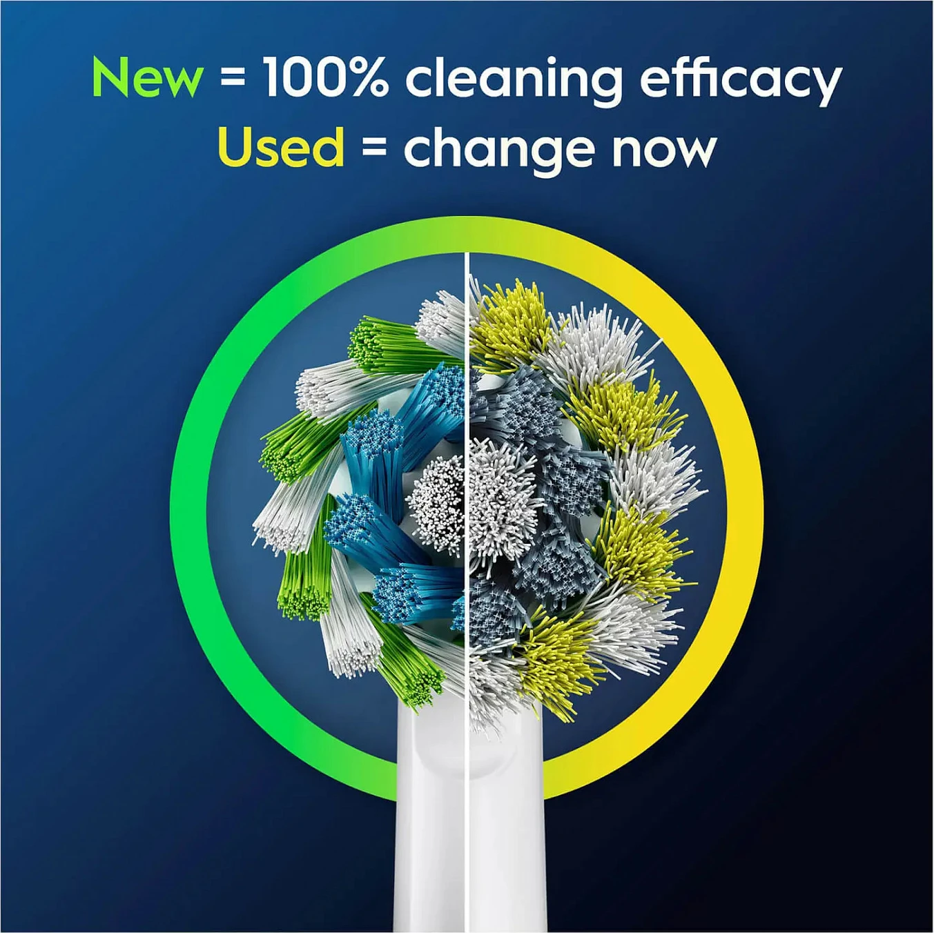 Koka zëvendësuese për brushë elektrike Oral-B Pro CrossAction, 12 copë, e bardhë