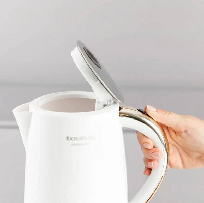 Ibrik elektrik Taurus Fusion Wave 1.7L, i bardhë