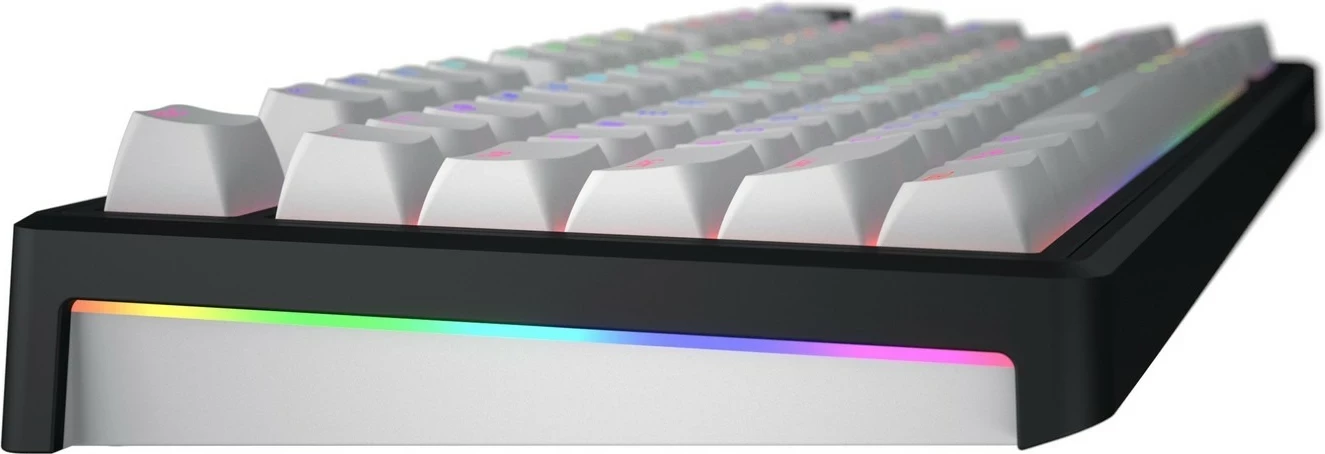 Tastierë mekanike Hator Skyfall 80 Wireless, RGB, 75%, bardhë-zi