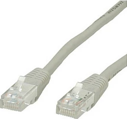 Kabllo rrjeti VALUE Patch Cord Cat6 U/FTP, 1 m, RJ-45–RJ-45, gri