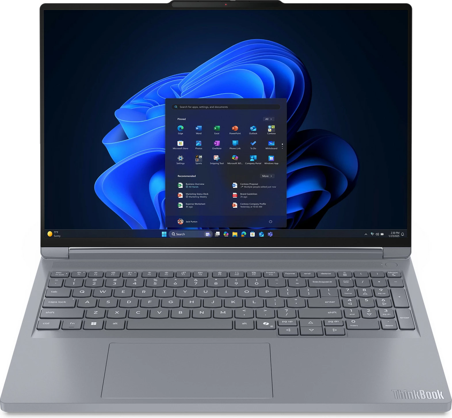 Laptop Lenovo ThinkBook 16p G6, Ryzen 9 8940HX, 32GB RAM Memorje, 1TB SSD, GeForce RTX 5060 8GB, 16" 2560x1600, Windows 11 Pro, Luna Grey