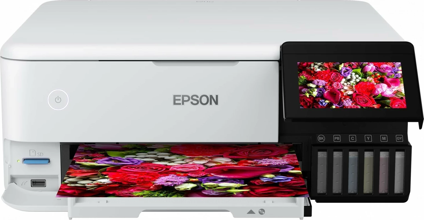 Printer multifunksional Epson L8160, ngjyrë e bardhë