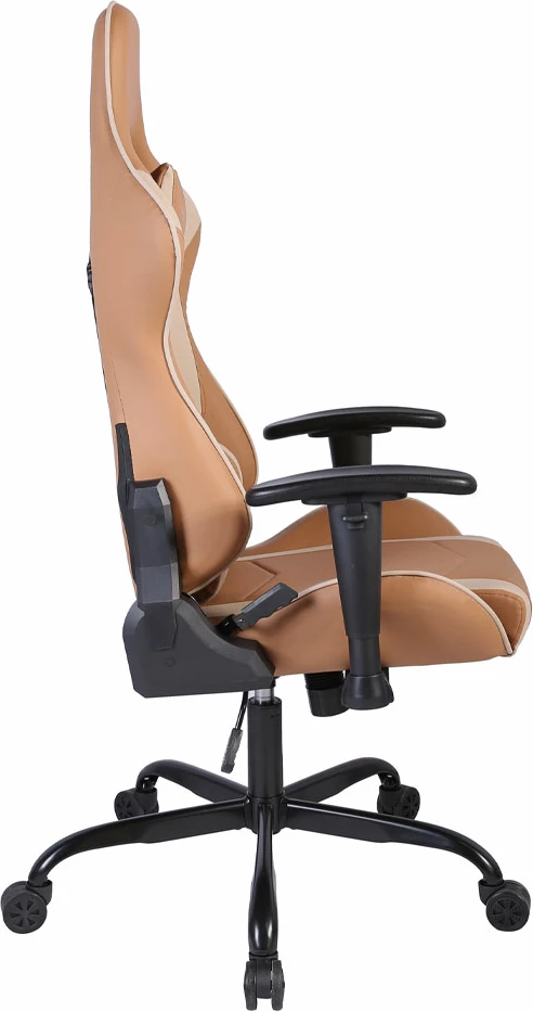 Karrige gaming EXPLOR për zyre, ngjyrë mocca-grez, 50x71x135