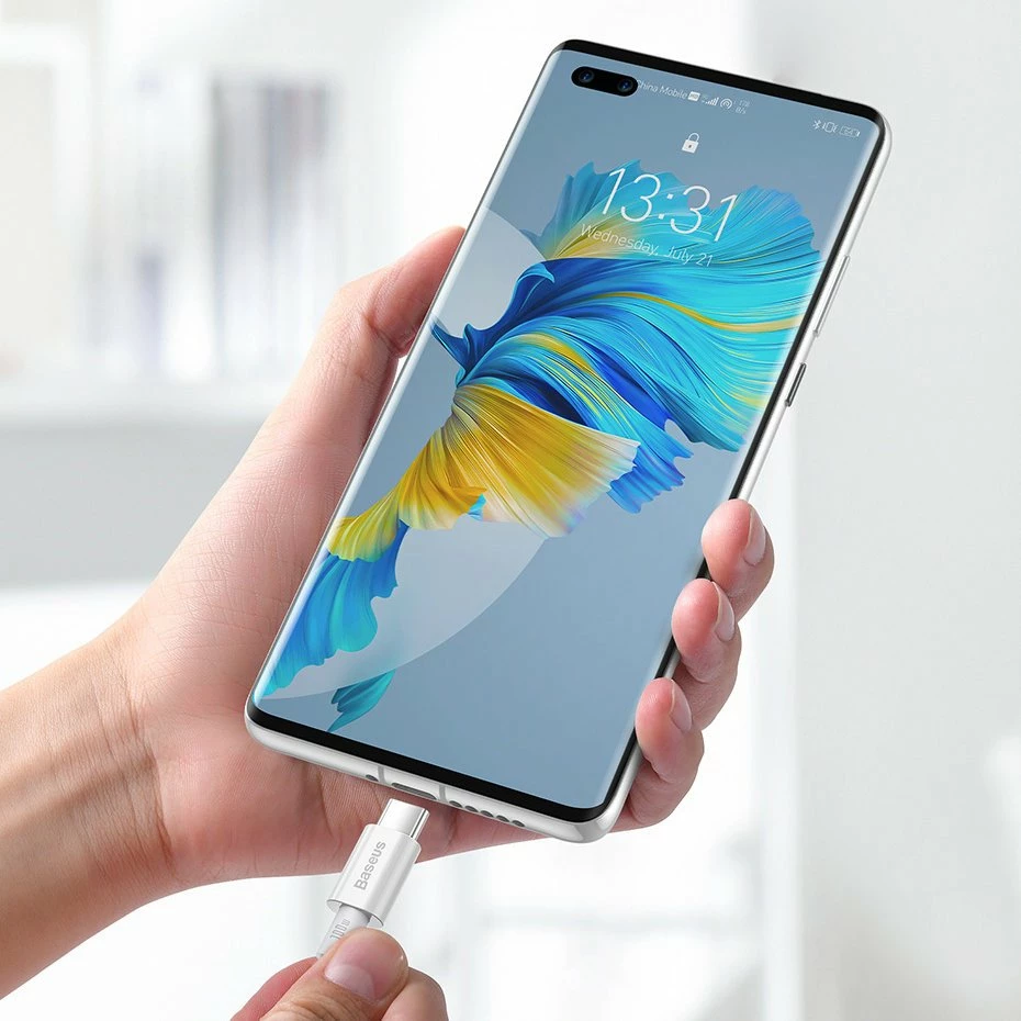 Kabllo USB-C në USB-C Baseus CATYS-C02, 2m, 100W, e bardhë