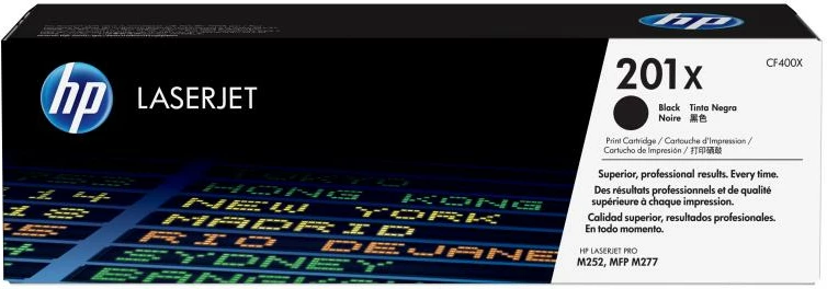 Toner HP 201X CF400X rendiment i lartë për LaserJet Pro M252/M277, i zi