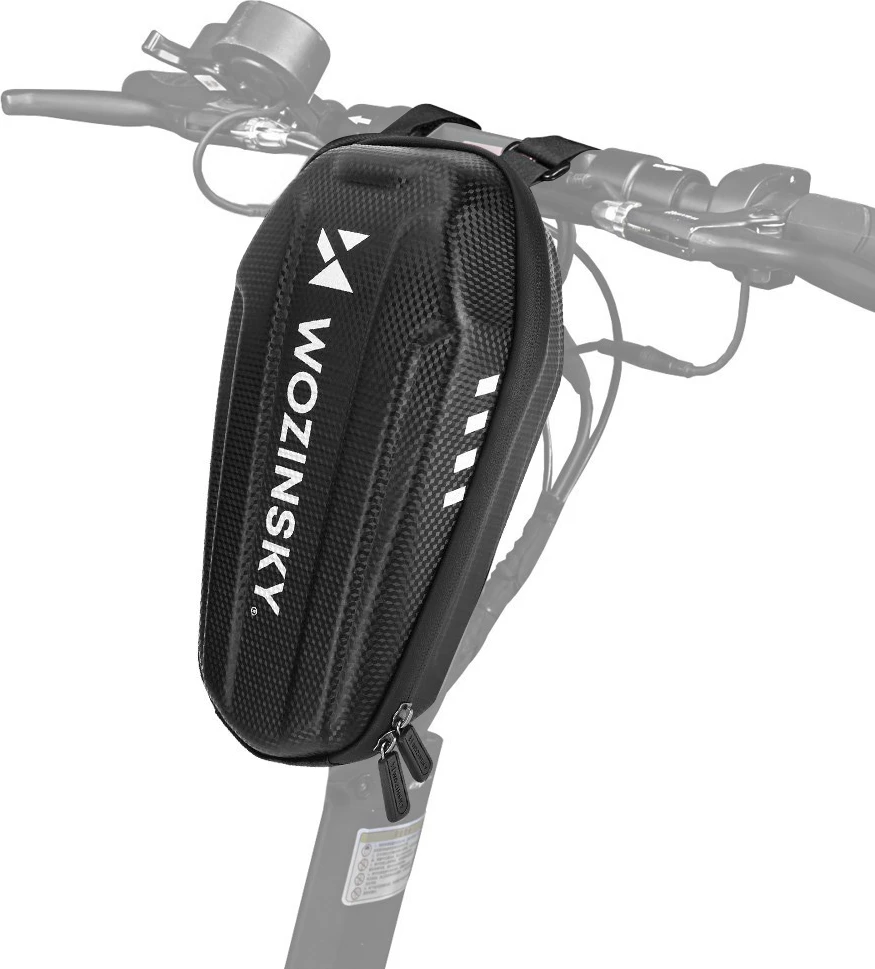 Çantë timoni për trotinet Wozinsky WSB3BK, 2L, EVA, e zezë